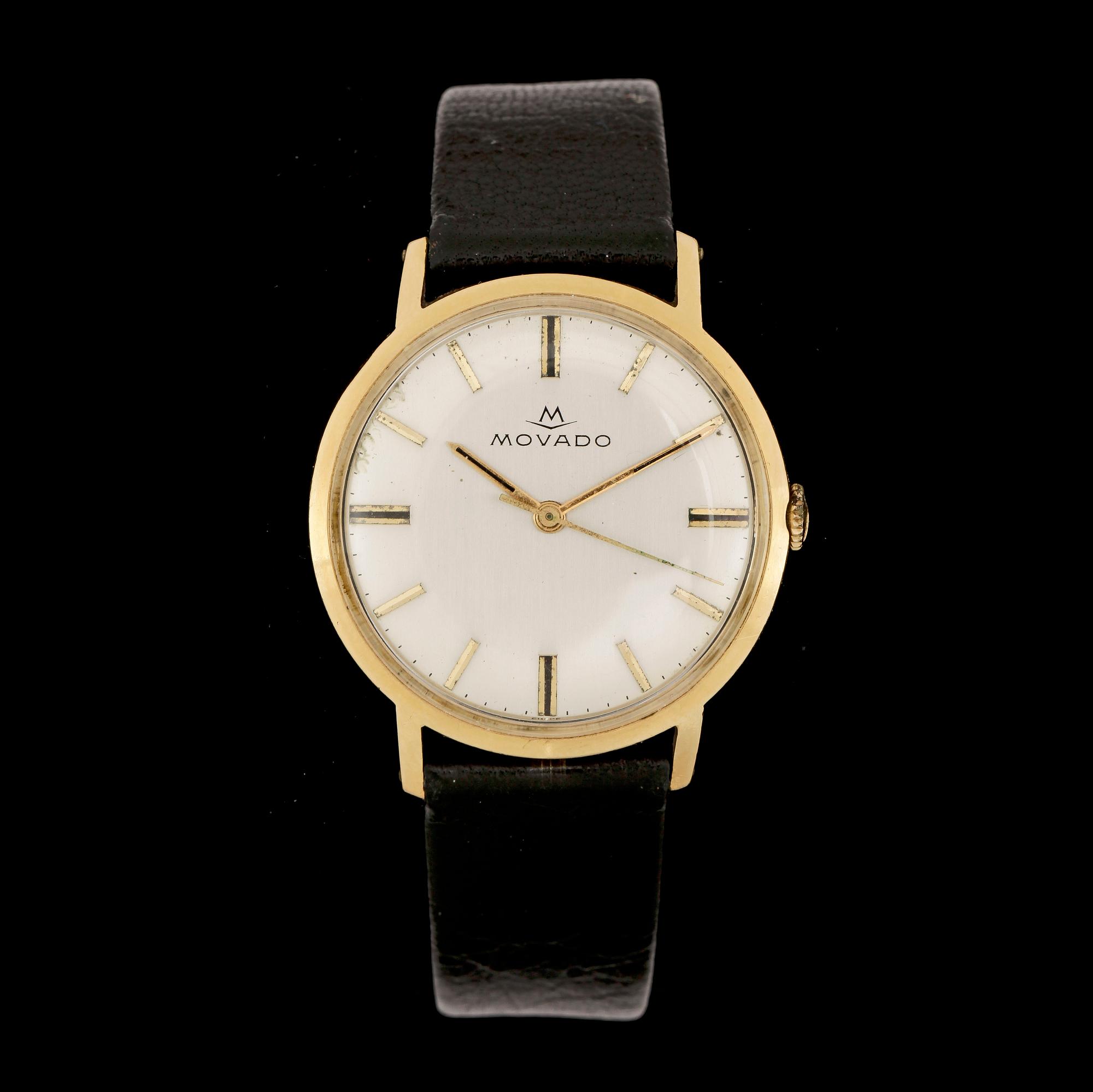 ARMBANDSUR, herr, Movado 18k guld, 1960-tal.