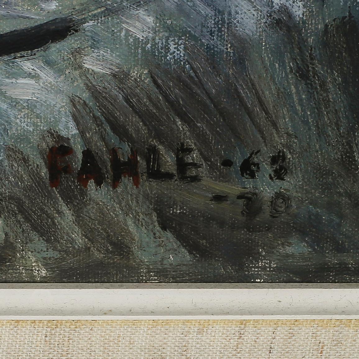 GUSTAF ADOLF FAHLE, olja på duk, signerad.