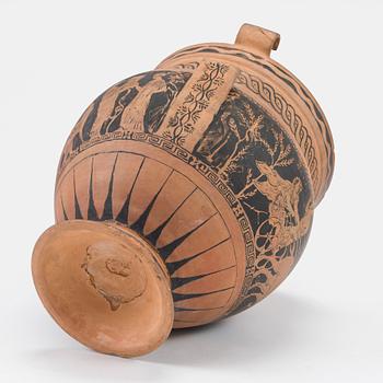 Santeri Salokivi, En grupp nakenmodeller med Urna, 2 st, samt urna från Konstnärens hem.