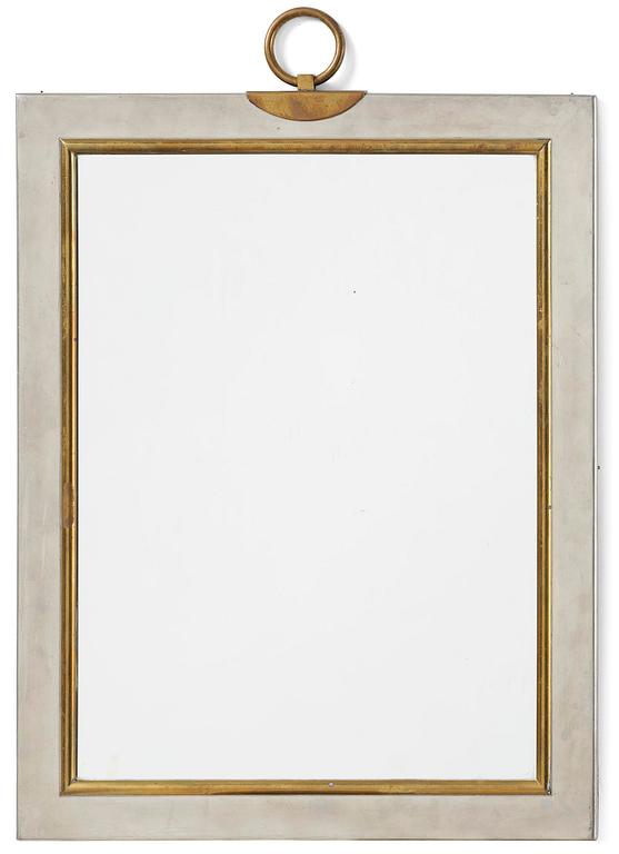 Firma Svenskt Tenn, a pewter and brass wall mirror model 2283, Firma Svenskt Tenn, Stockholm, 1952.