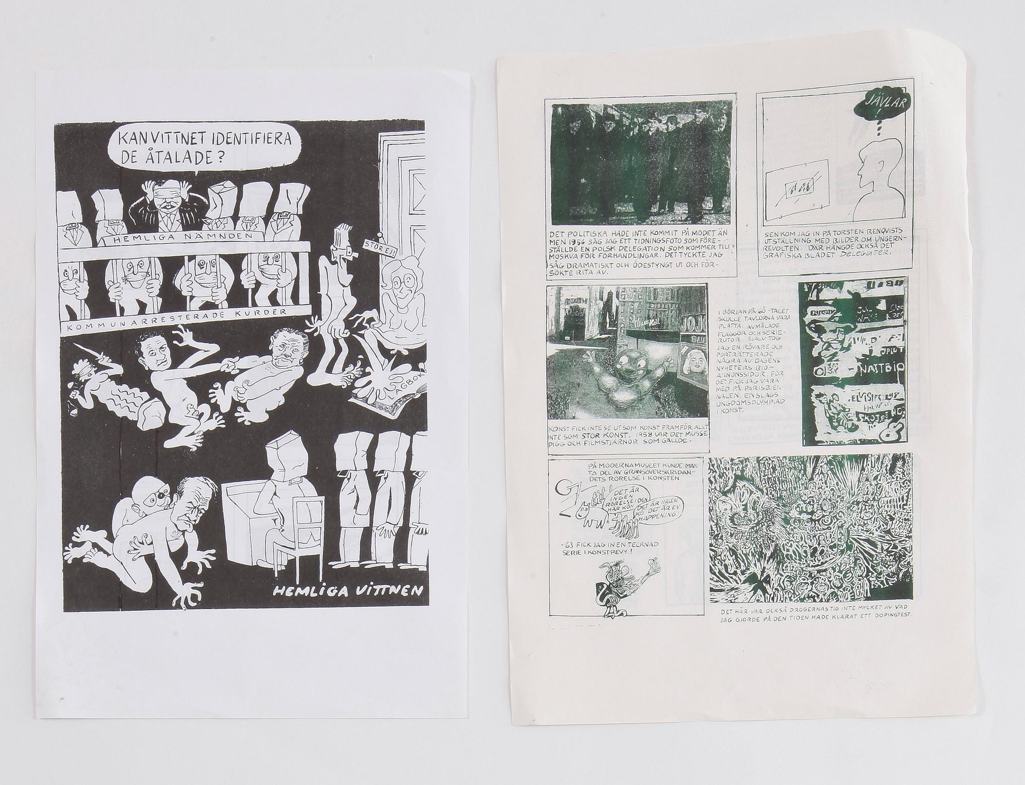 LARS HILLERSBERG, 14 st, tidningar "Puss" m.m.