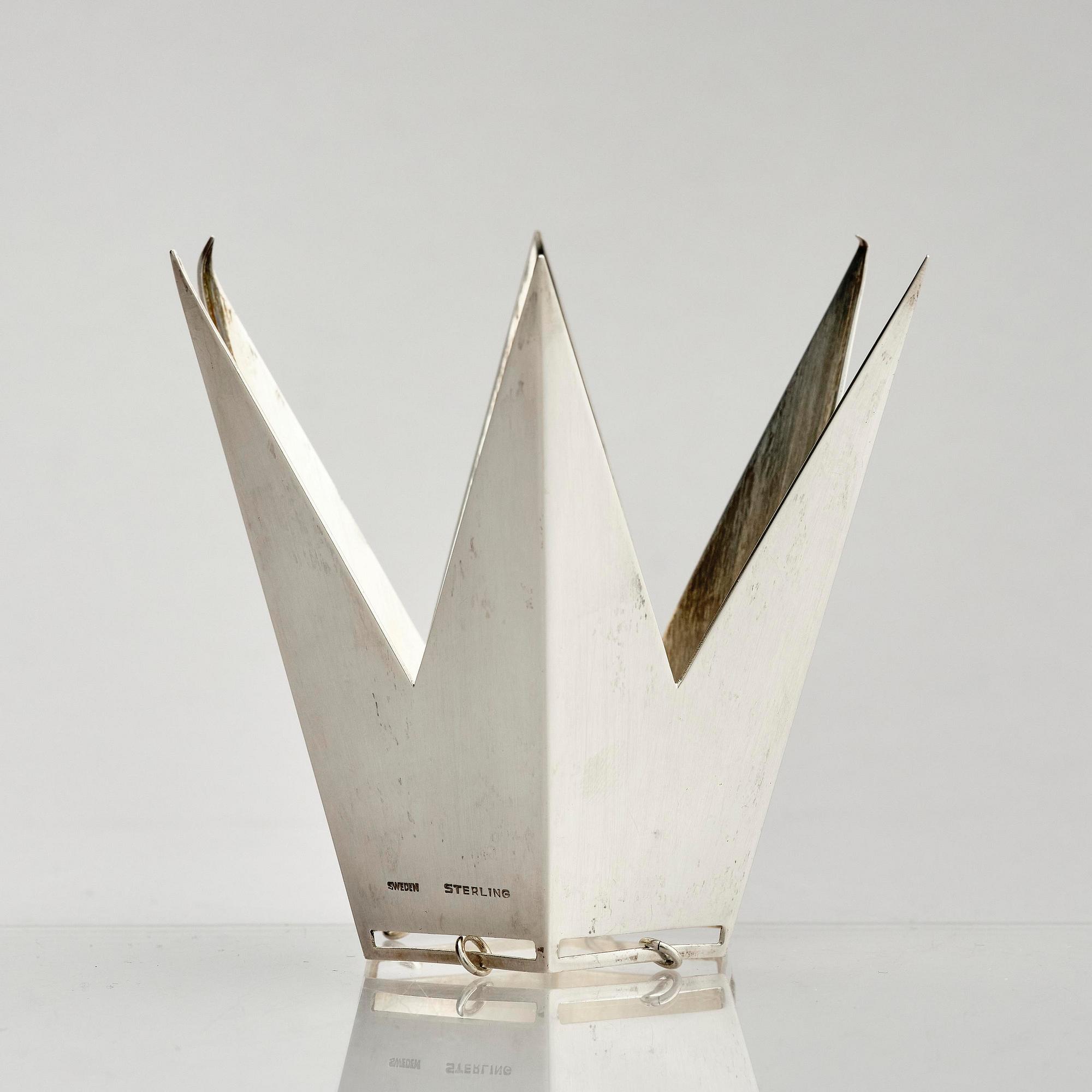 Wiwen Nilsson, a crown, sterling silver, Lund 1943.