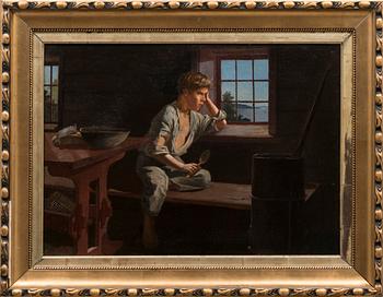 SIGFRID AUGUST KEINÄNEN, "A boy by the window".