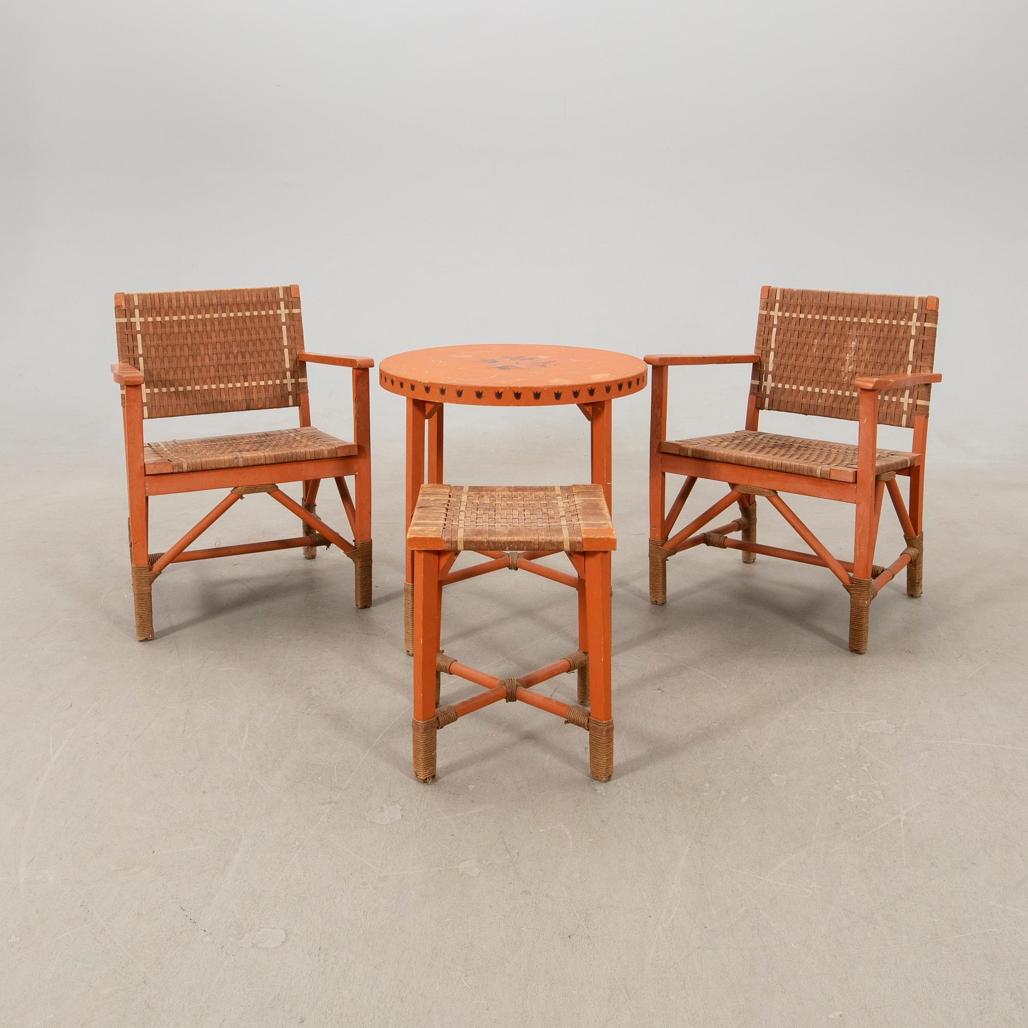 Garden furniture 4 pcs 1940s.
