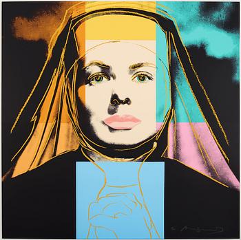 Andy Warhol, "The Nun", from; "Three portraits of Ingrid Bergman".