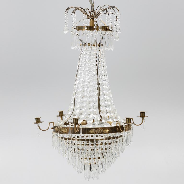 Chandelier, Empire style, early 20th century.