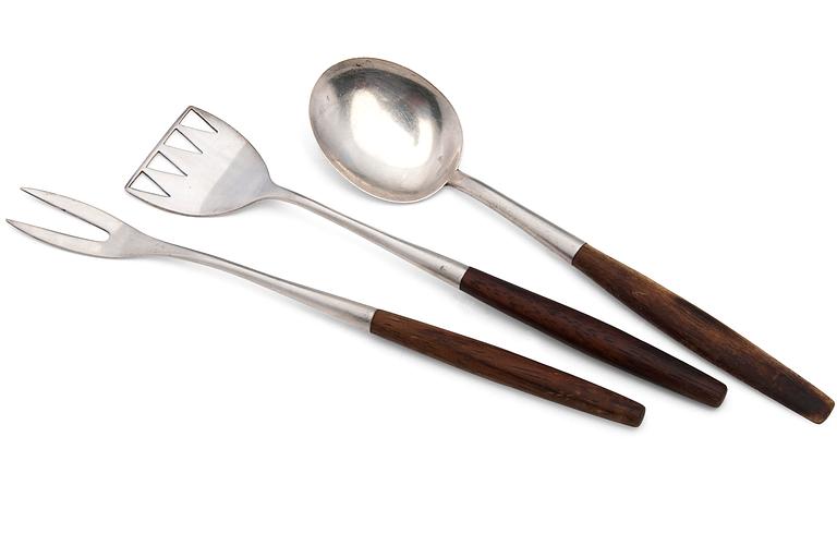 3 PIECE SERVING FLATWARE.