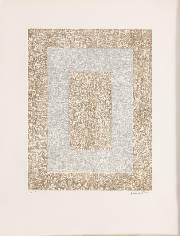 Folder with graphic prints by various artists "Les Hypergraphies".