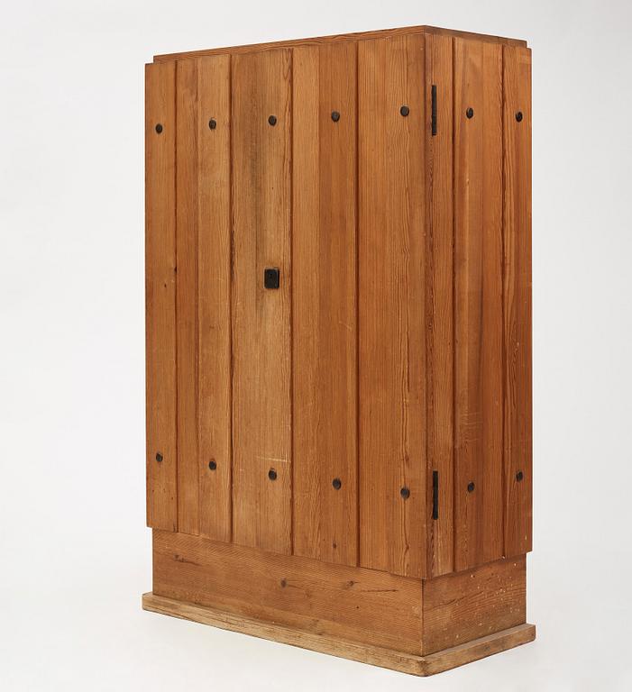 Axel Einar Hjorth, a stained pine 'Lovö' cabinet, Nordiska Kompaniet, Sweden 1930s.