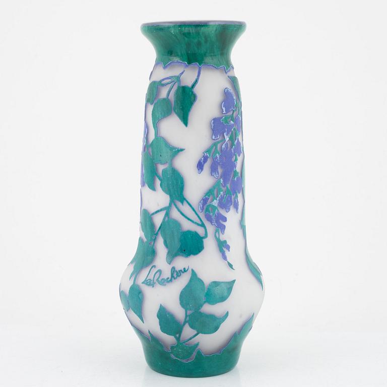 La Rochère, a cameo glass vase, France.