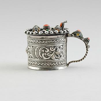 SENAPSKAR, silver, orientaliskt, 1900-talets första hälft.