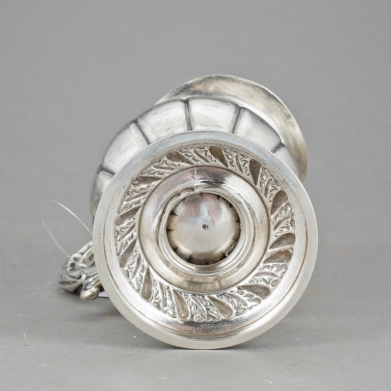 GRÄDDKANNA, silver, Anders Lundqvist, Stockholm, 1842, Vikt 309 g.
