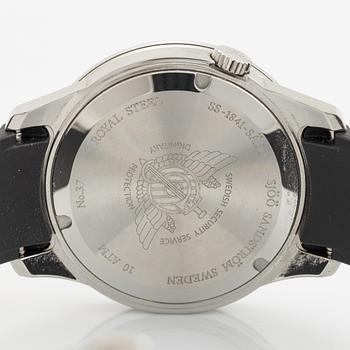 Sjöö Sandström, Royal Steel, Worldtimer, "SÄPO/Swedish Security Service", armbandsur, 41 mm.