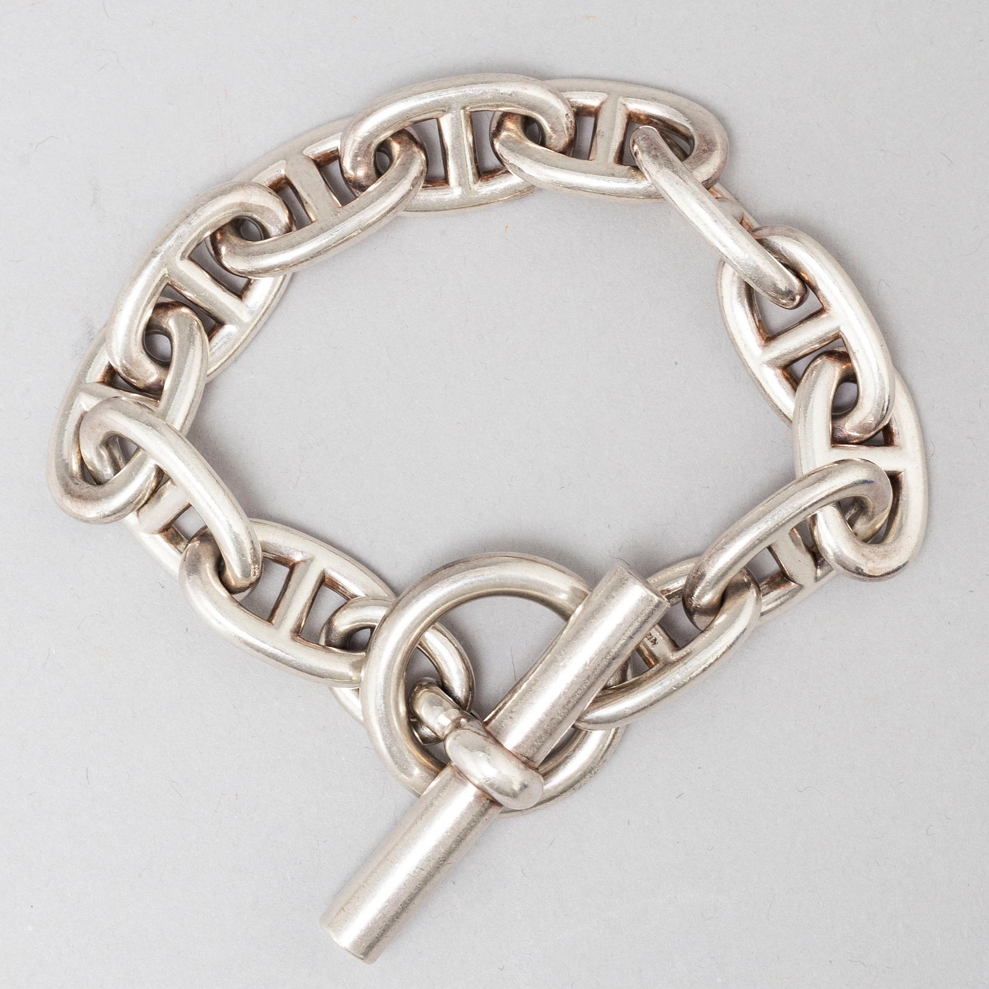 HERMÈS, a silver bracelet.