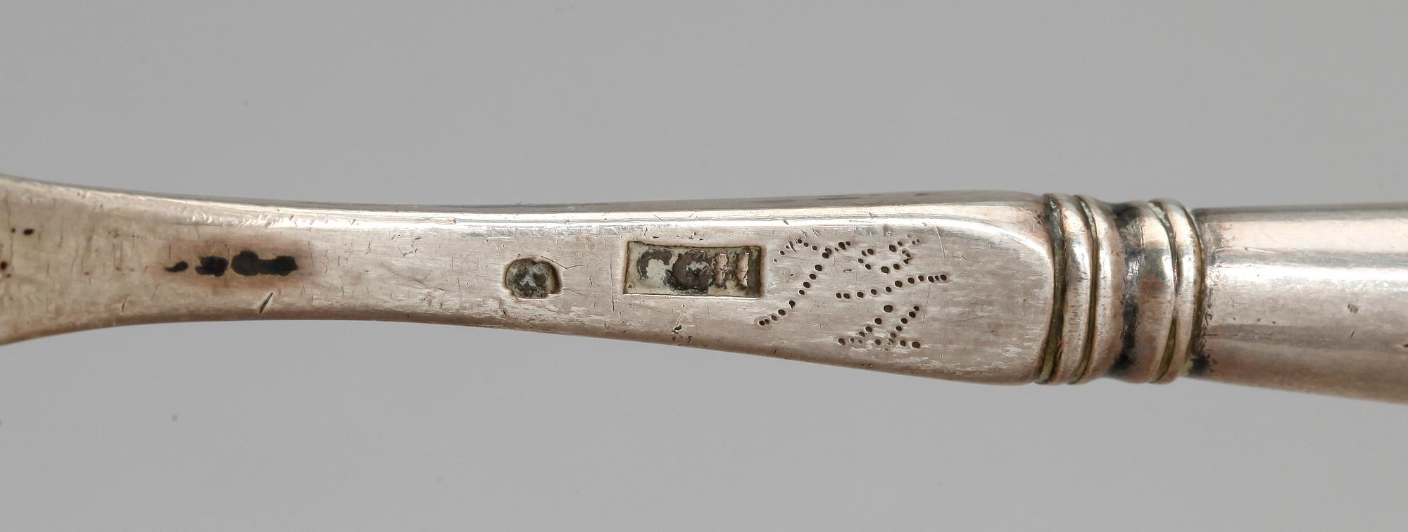 SOPPSLEV, silver och trä, CG Hallberg, Stockholm.