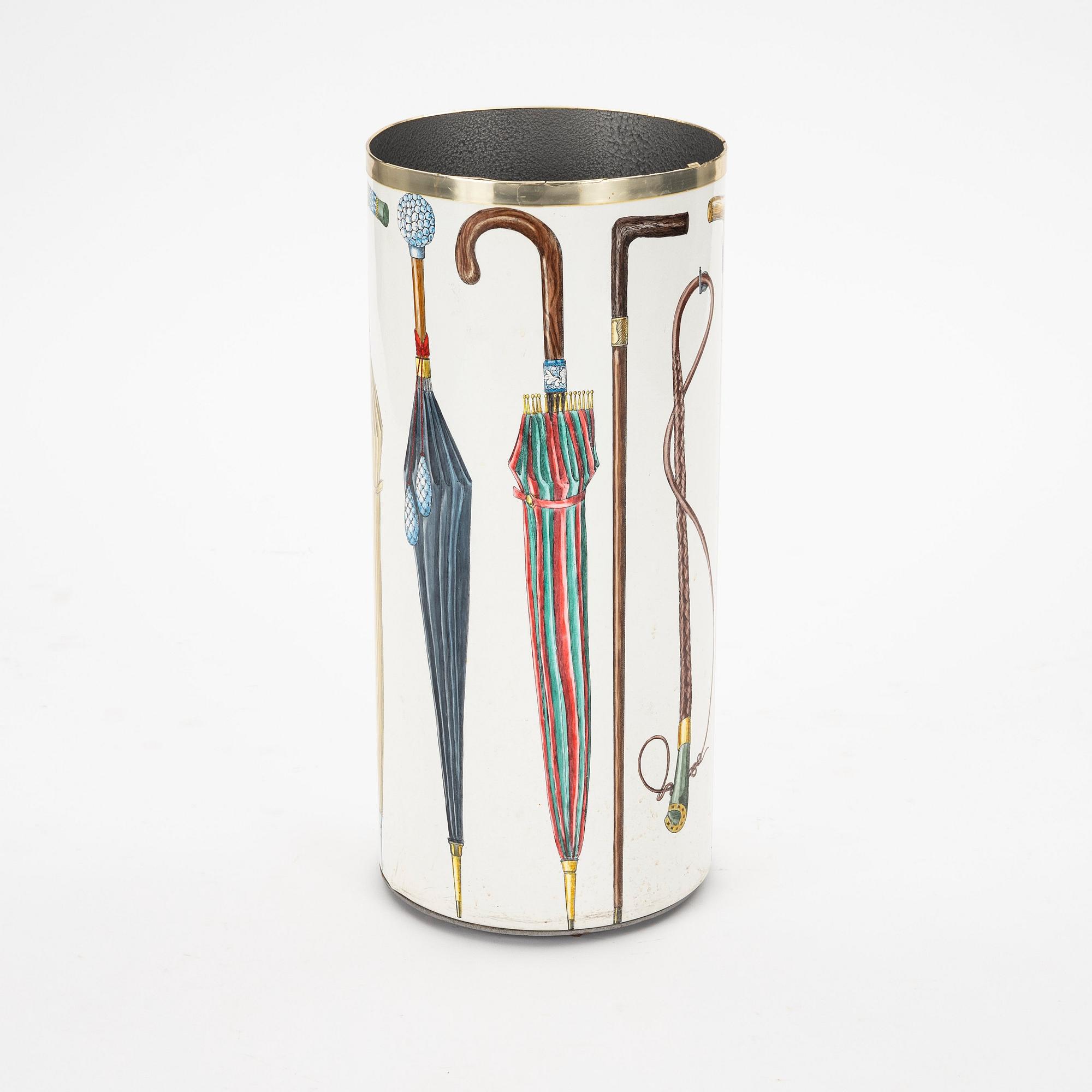 Piero Fornasetti, an umbrella stand, Studio Fornasetti Milan, Italy.