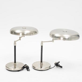 A pair of 'Grimsö' table lights and a floor light, IKEA.