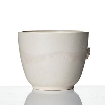 Wilhelm Kåge, a "Carrara" ceramic vase and bowl, Gustavsberg 1930s-40s.