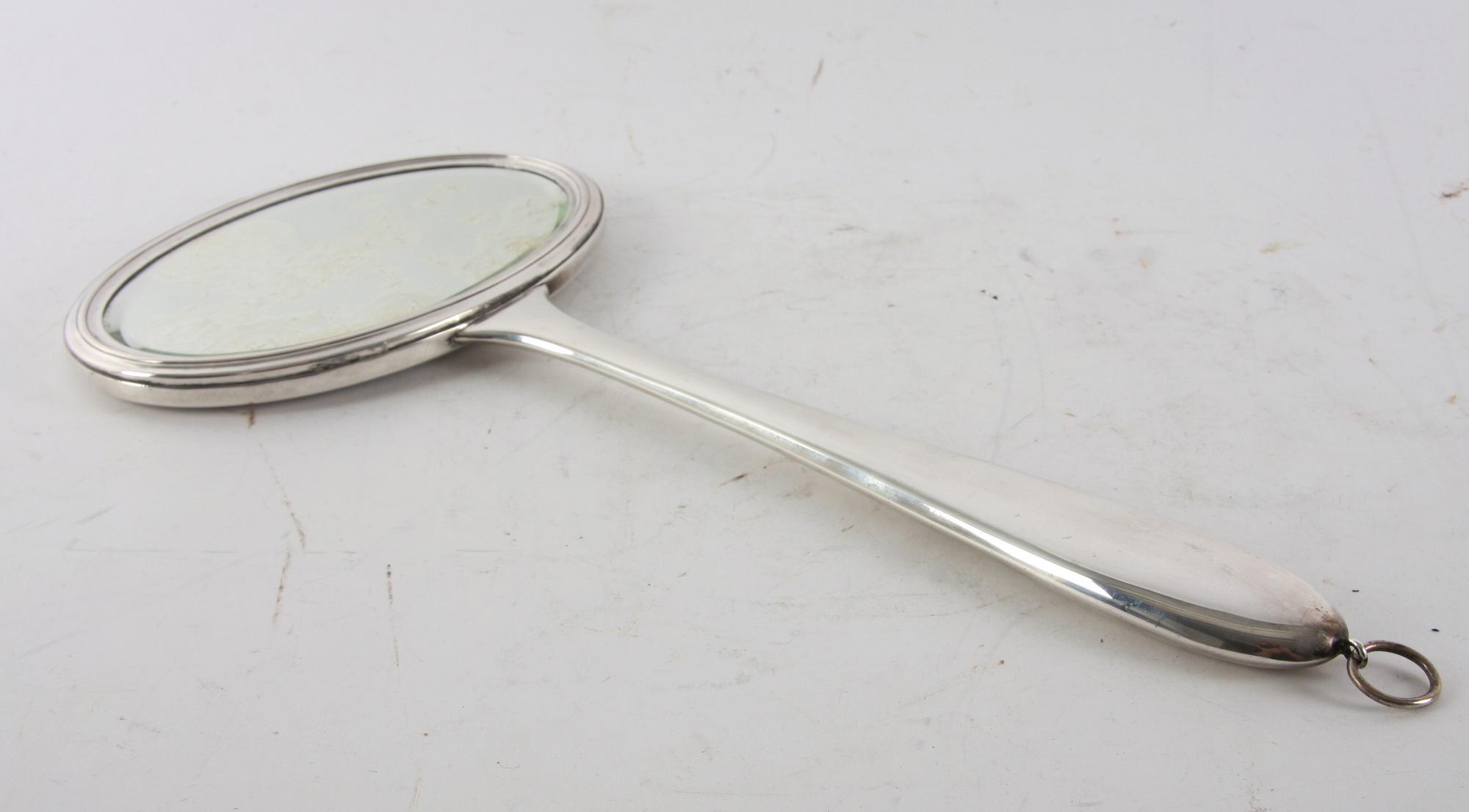 HANDSPEGEL, silver, G.A.B trol 1917.