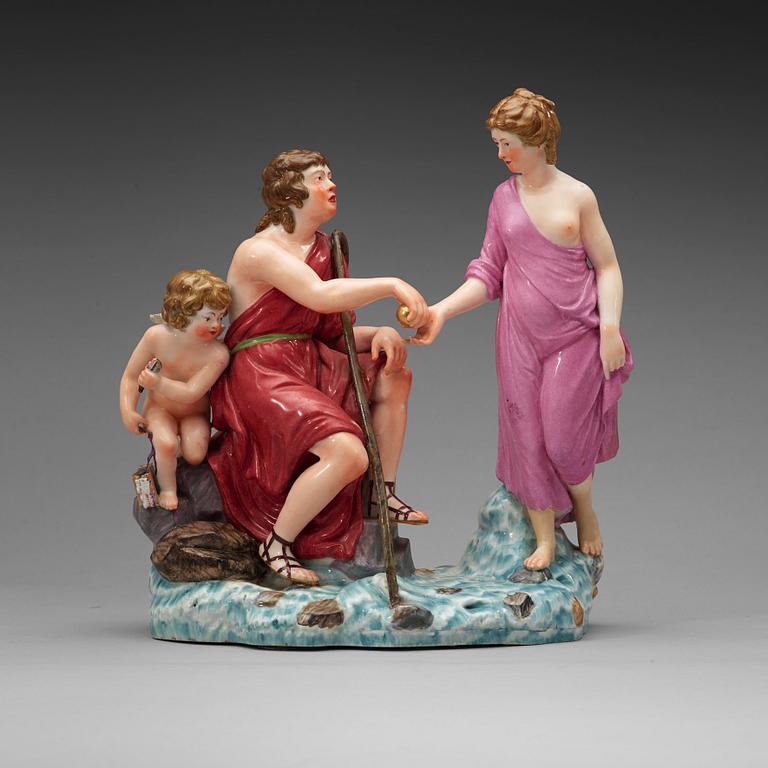 A large Royal Copenhagen porcelain figure group, Denmark, 1780's.