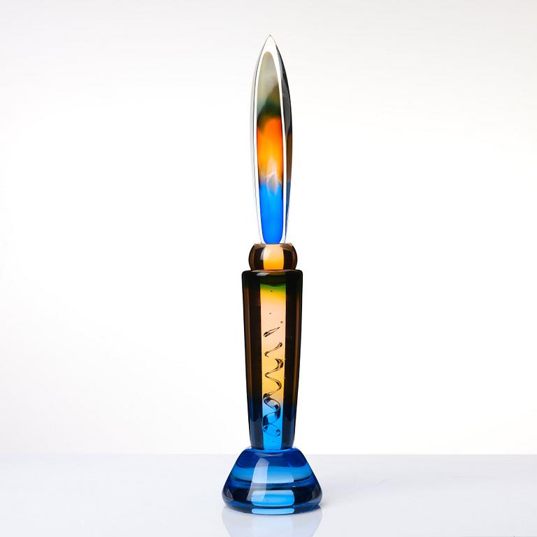 Eva Englund, a unique glass sculpture 'Moder Svea', Muraya, Sweden 1991.