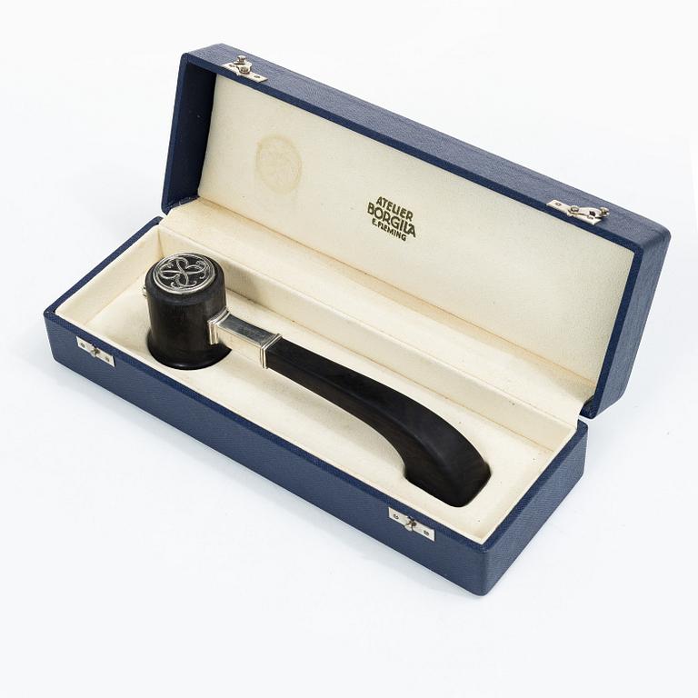 Atelier Borgila, A silver and wood ceremonial mallet, Stockholm, Sweden 1941.
