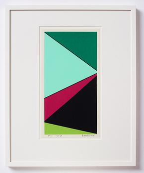 Olle Baertling, silkscreen in colours, 1965-68, signed 3/300.