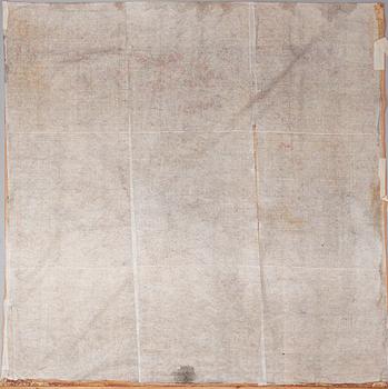 KANGASTAPETTI, painettu ja maalattu, luultavasti 1700-luku, 251x251 cm.