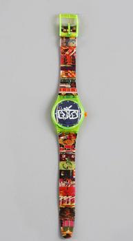 ARMBANDSUR, 2 st, Swatch, "C-monsta", 1995 samt "Musicall", 1996.