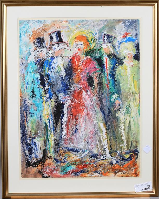 CARL HÖGLUND, serigrafier 2 st, sign och numr, 63/240 samt 89/290.