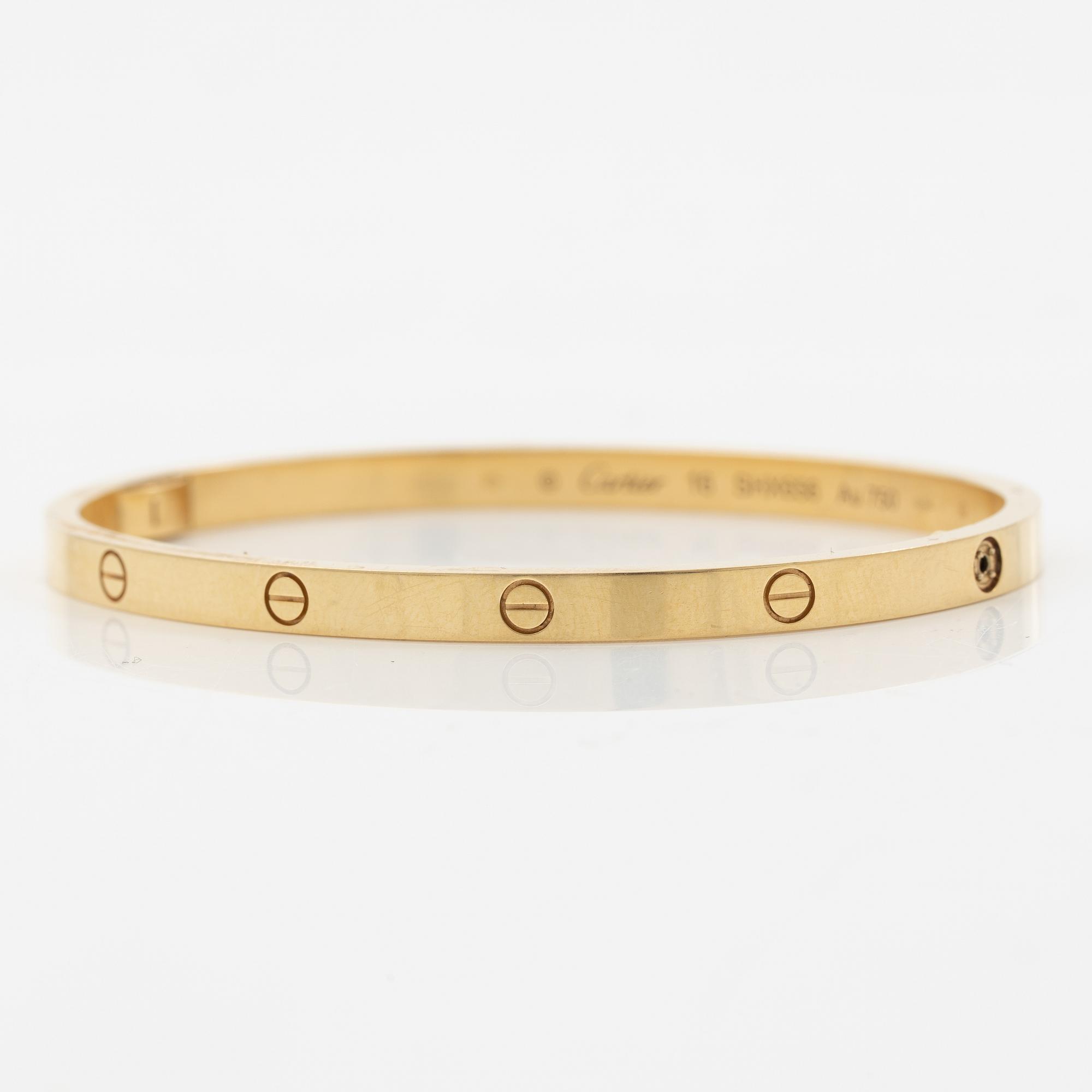 Cartier, bracelet, "Love" small, 18K gold.