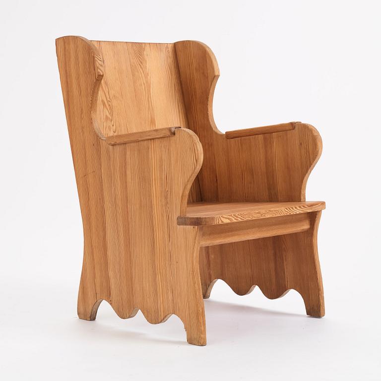 Nordiska Kompaniet, a stained pine chair, 1930s-1940s.