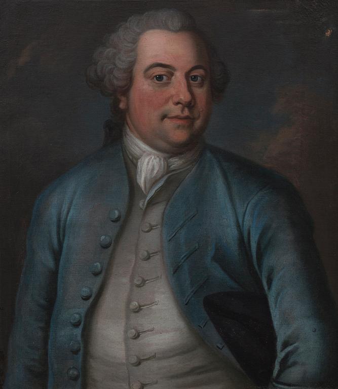 Unknown artist, portraits, a pair / couple, oil on canvas, 18th century latter part.