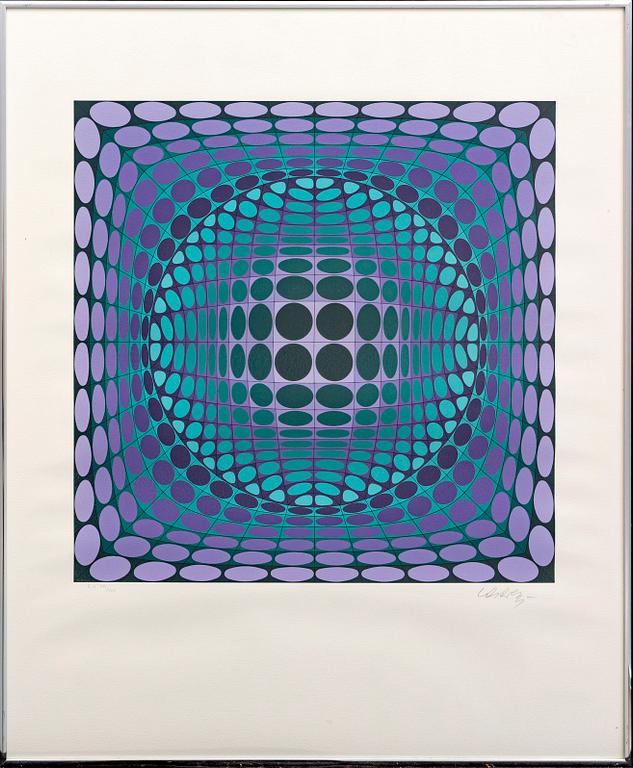 Victor Vasarely, serigraph signed and numbered EA XIV/XXV.