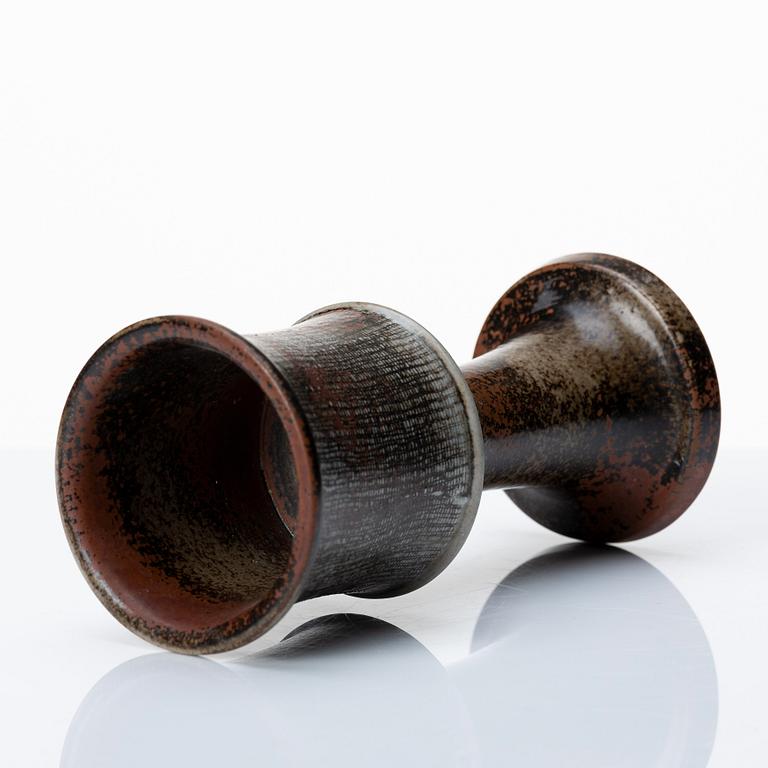 Stig Lindberg, three stoneware vases, Gustavsberg studio, Sweden 1967-70.