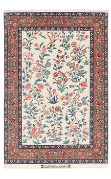 489. An Isfahan rug of 'Hunting' design, signed Seirafian (Ali Seirafian), c.166 x 109 cm.