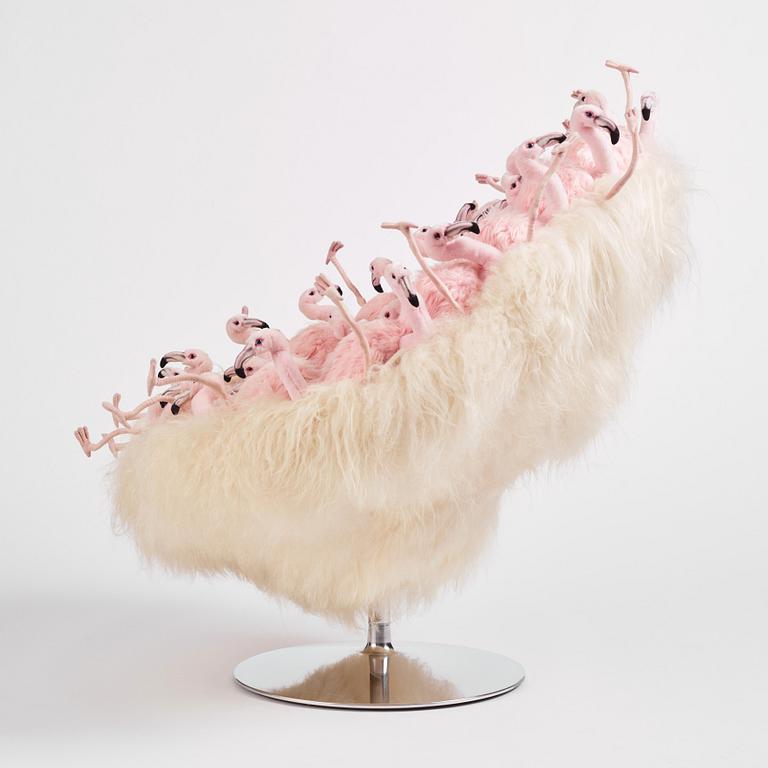 Alexis Verstraeten & Pauline Montironi, a "Miss Flamingo" armchair, ed. 14/30, AP Collection, Belgium 2017.