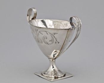 SOCKERSKÅL, silver, Stephan Westerstråhle, Stockholm år 1800. Ca 123 gram.