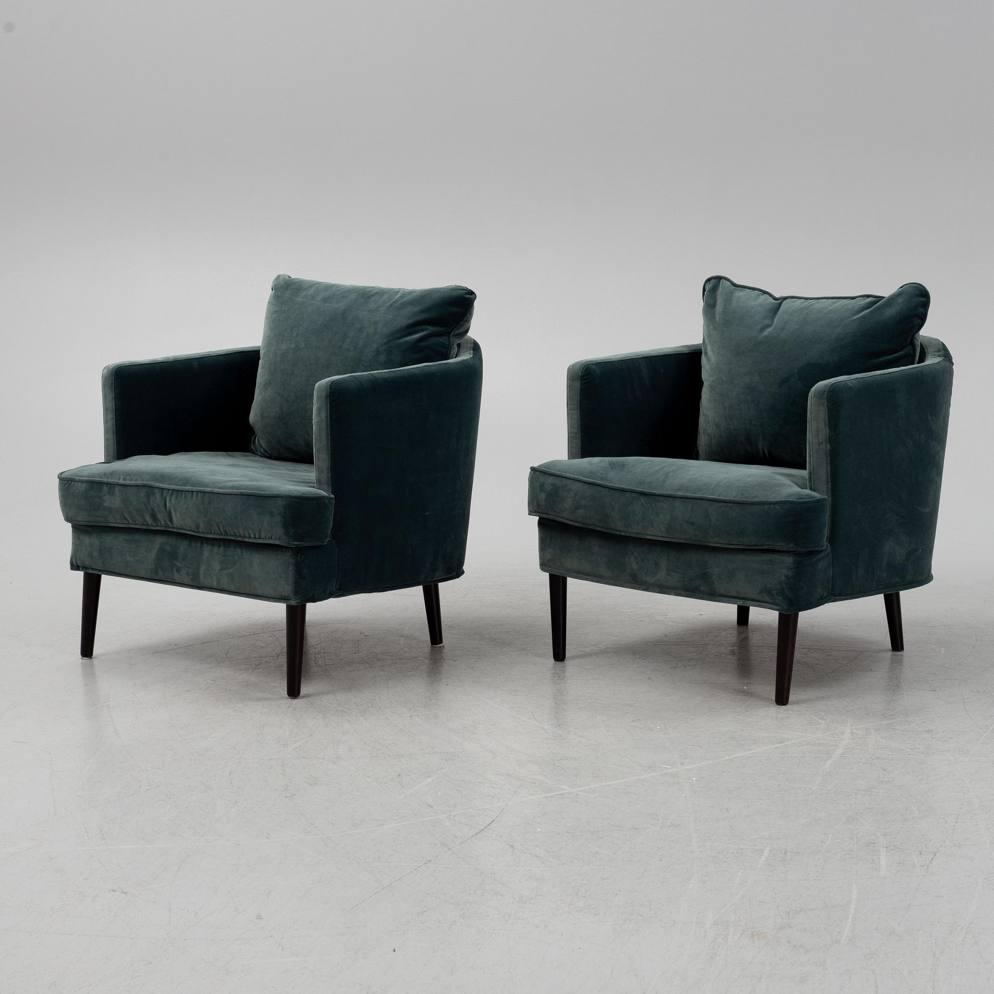 Dan Ihreborn, a pair of 'Julia' armchairs, SITS, 21st century.
