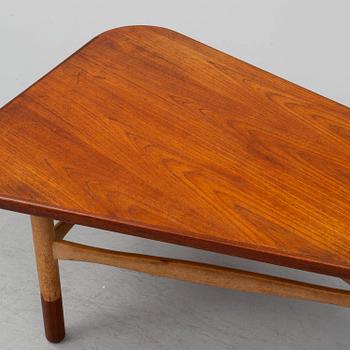 A teak veneered coffee table from Westerbergs Möbler, Tranås, 1950's.