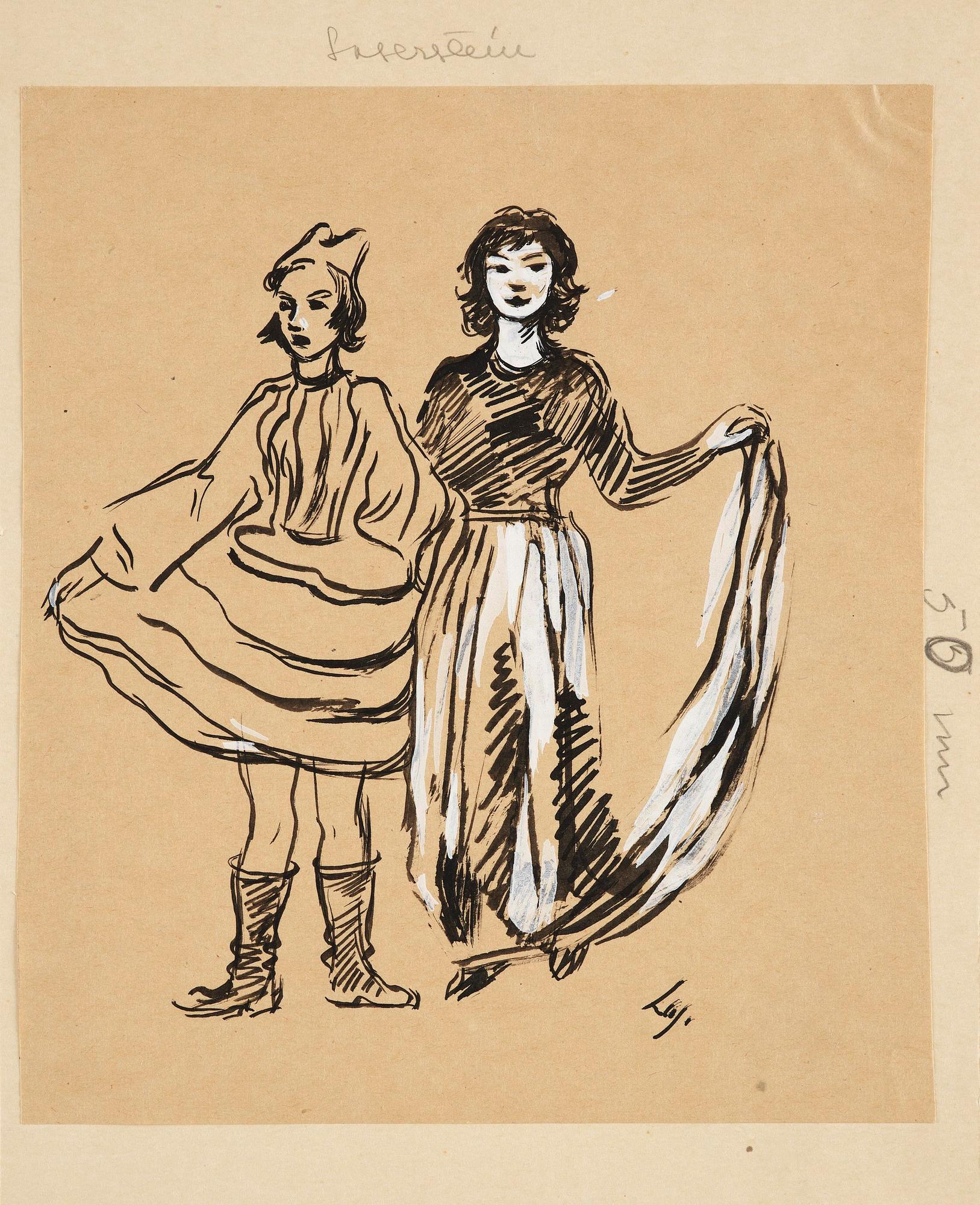 Lotte Laserstein, Flickor i maskeradkläder.