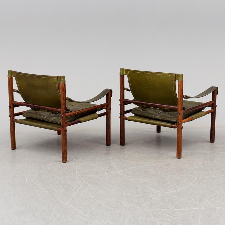 ARNE NORELL, fåtöljer, ett par, "Sirocco", Norell möbel, 1960/70-tal.