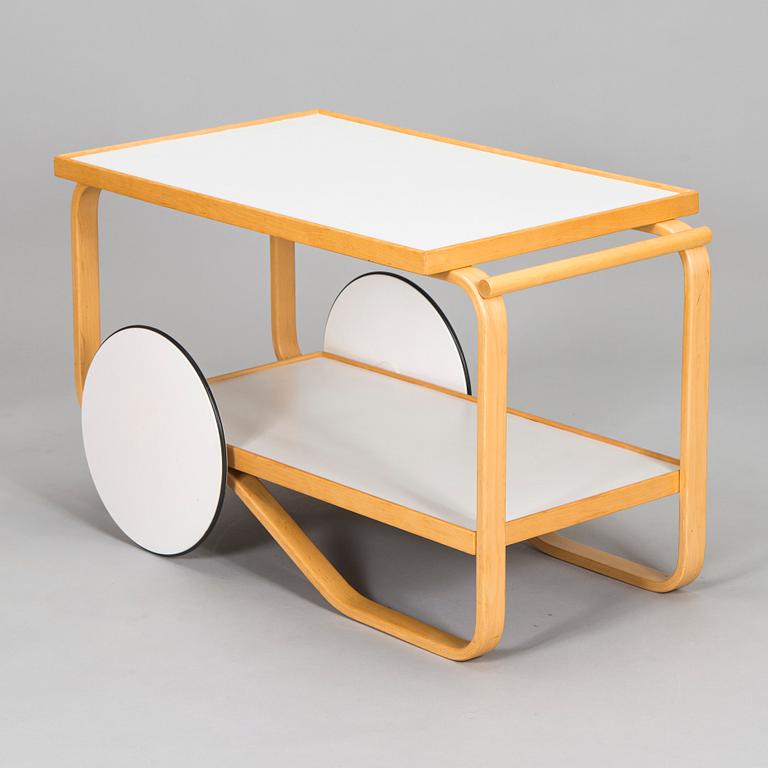 Alvar Aalto, a late 20th '901' tea trolley for Artek.