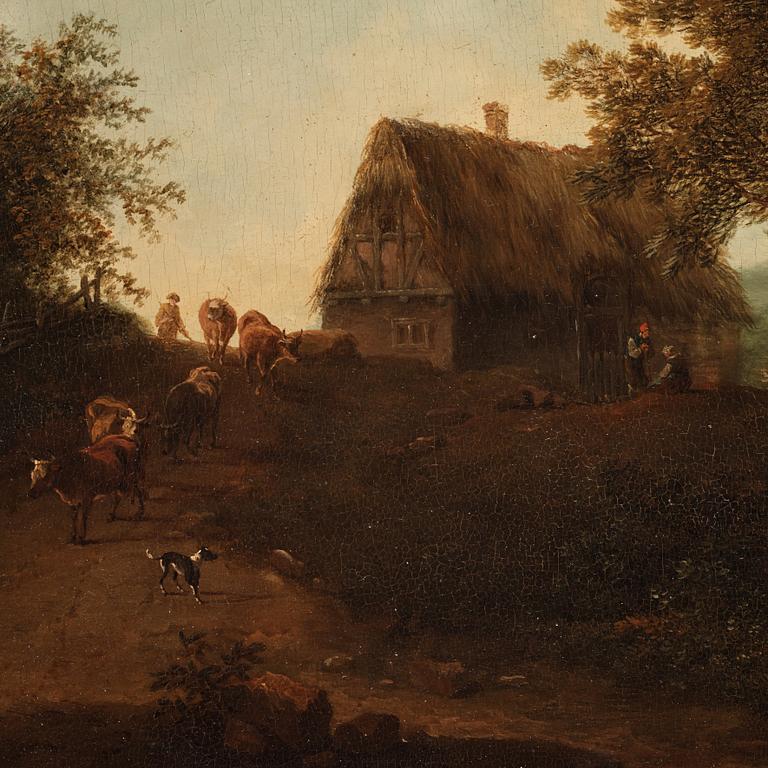 Johann Christian Brand, Landskap med figurer vid bäck.