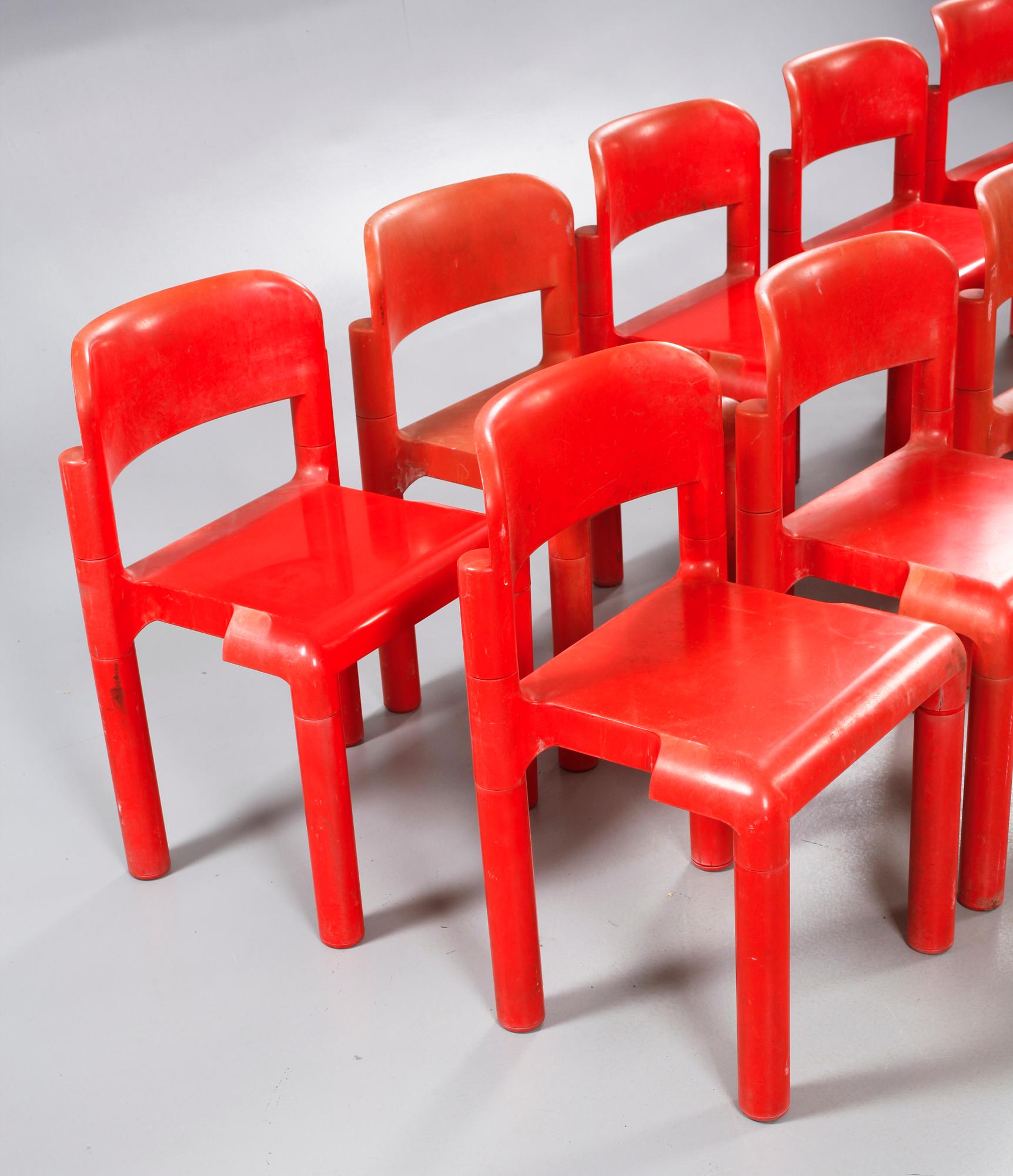 Twelve chairs designed by Eero Aarnio for Upo Oy in Finland, made in the fourth quarter of the 20th century.