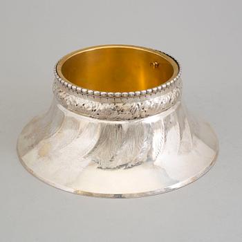 A Swedish Art Nouveau, silver with brass liner, jardinière centerpiece, maker's mark K ANDERSON, Stockholm, 1917.