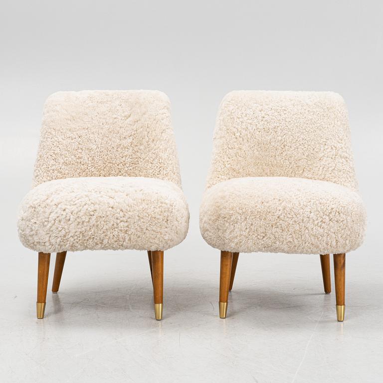 Fåtöljer, ett par, 1950-tal.