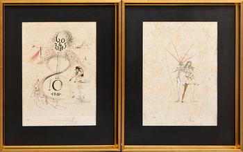 Salvador Dalí, 10, signed, numbered 38/50.