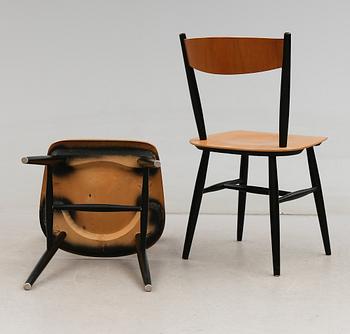 STOLAR, 5 st, "Fanett", Ilmari Tapiovaara, Edsbyverken, 1958.