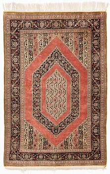 Carpet, part silk, 150 x 98 cm.
